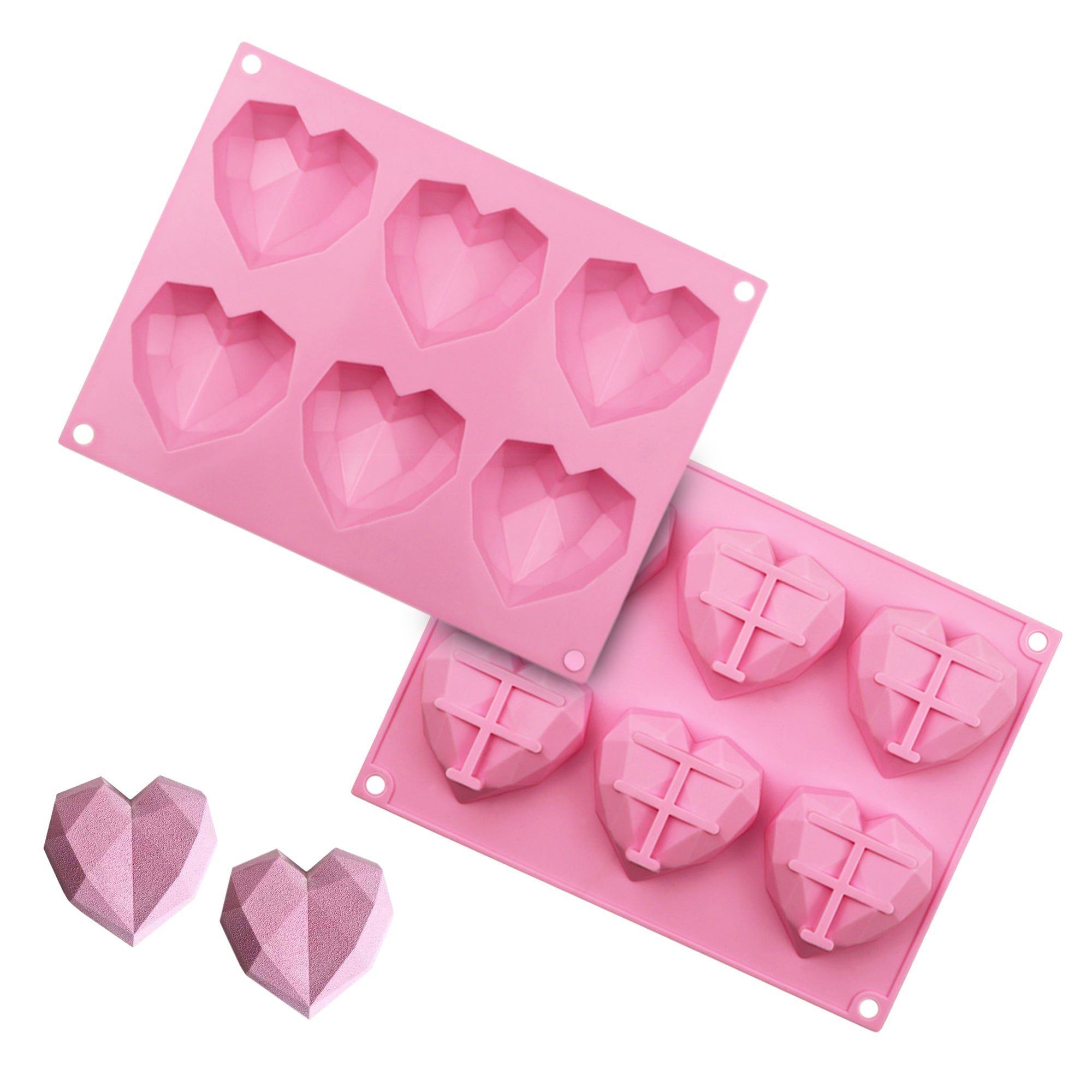 3D Geometric Heart Mold for Hot Cocoa Bombs