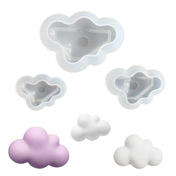 3d Cloud Shape Silicone Mold Diy Cloud Resin Cake Food Jelly - Temu