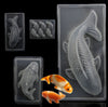 3D Plastic Koi Cake Fish Mold